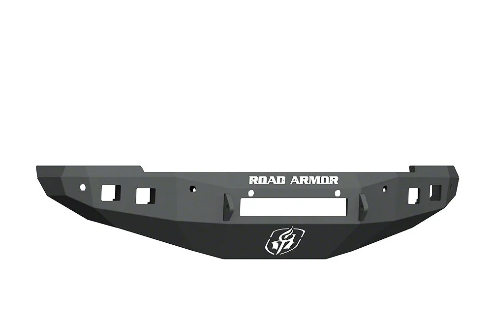 Road Armor Stealth Non-Winch Front Bumper; Pre-Drilled for Front Parking Sensors; Textured Black (16-18 RAM 3500)