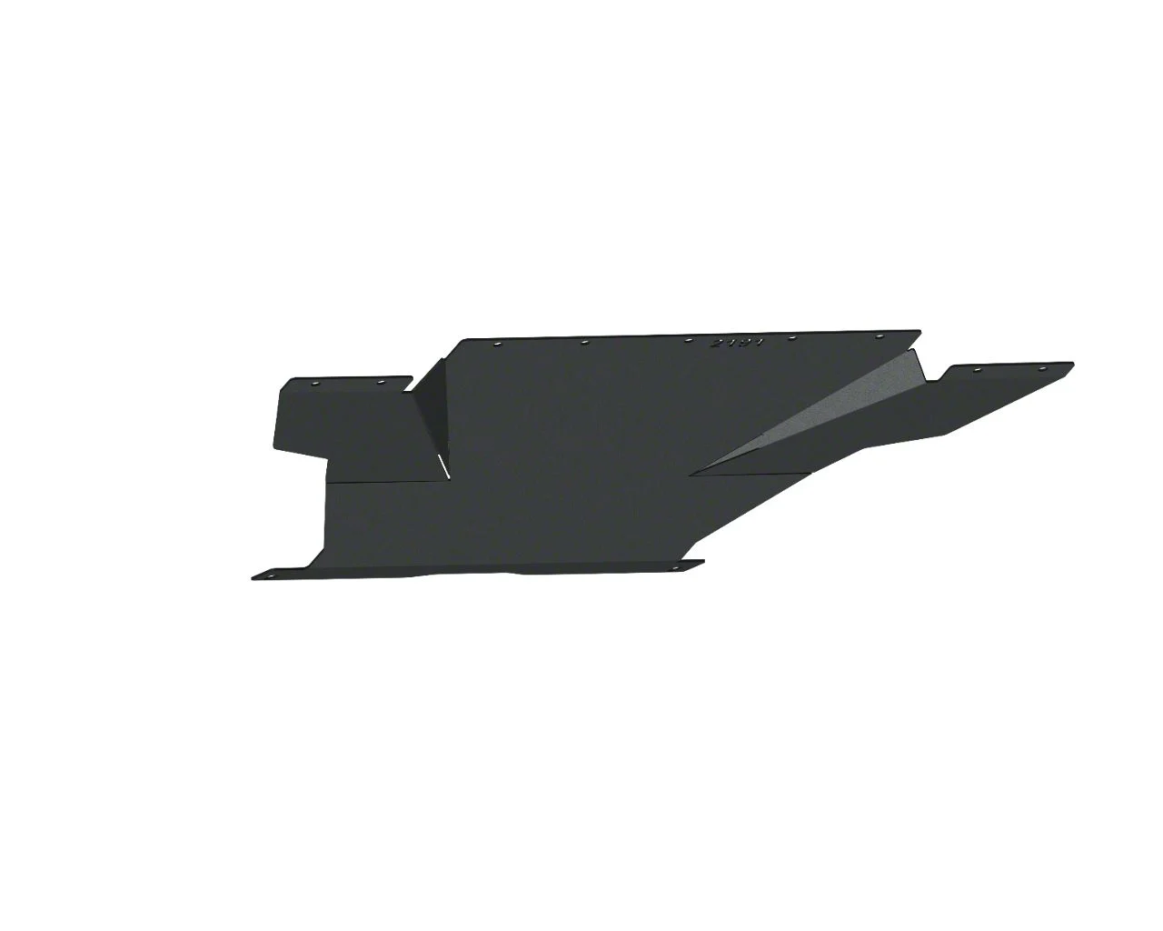 Road Armor Skid Plate for Spartan Front Bumper; Textured Black (19-21 Sierra 1500)