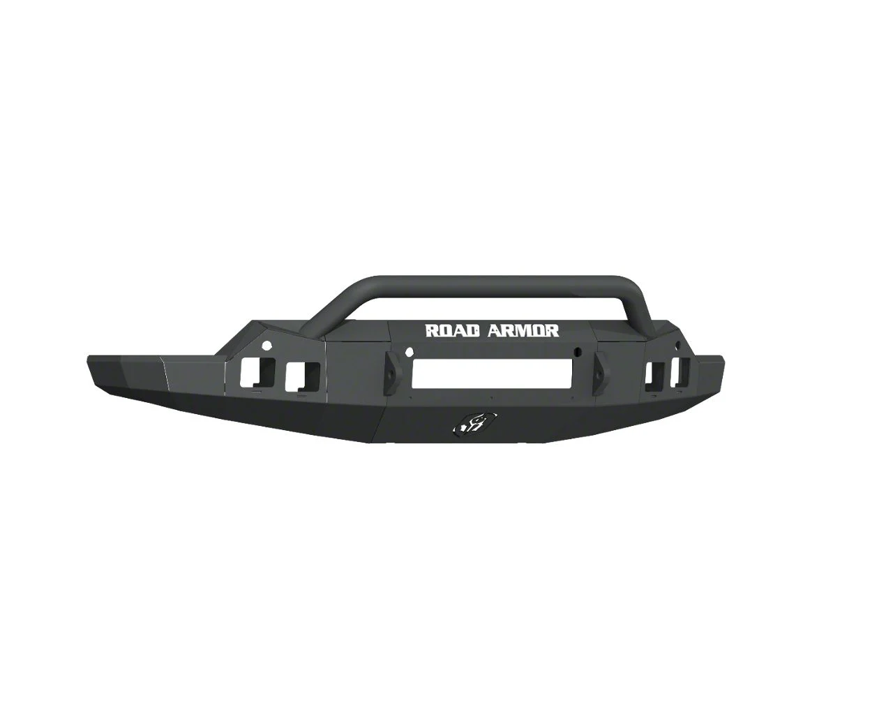 Road Armor Stealth Non-Winch Front Bumper with Pre-Runner Guard; Textured Black (19-21 Sierra 1500)