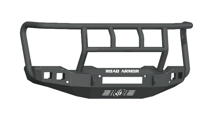 Road Armor Stealth Non-Winch Front Bumper with Titan II Guard; Textured Black (20-23 Sierra 2500 HD)