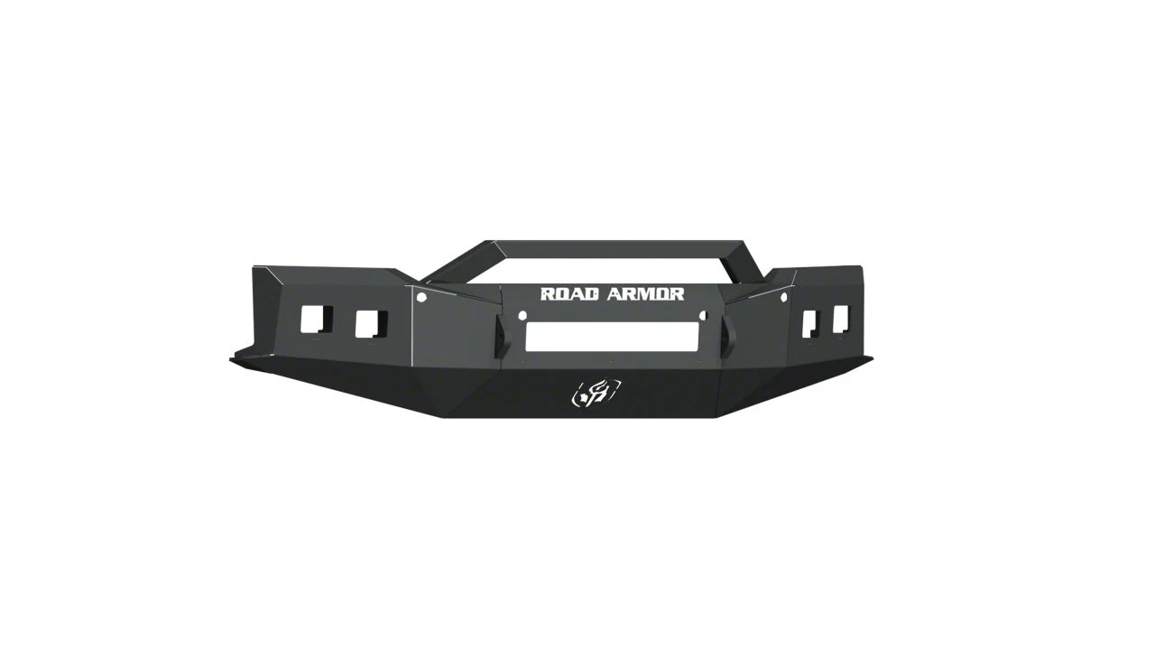 Road Armor Stealth Non-Winch Front Bumper with Sheetmetal Pre-Runner Guard; Textured Black (19-21 Silverado 1500)