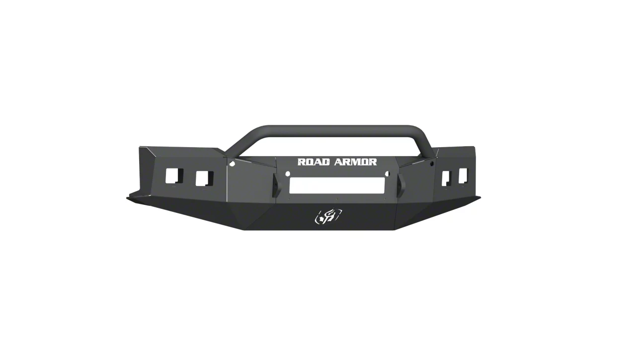 Road Armor Stealth Non-Winch Front Bumper with Pre-Runner Guard; Textured Black (19-21 Silverado 1500)