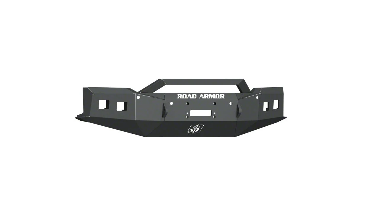 Road Armor Stealth Winch Front Bumper with Sheetmetal Pre-Runner Guard; Textured Black (19-21 Silverado 1500)