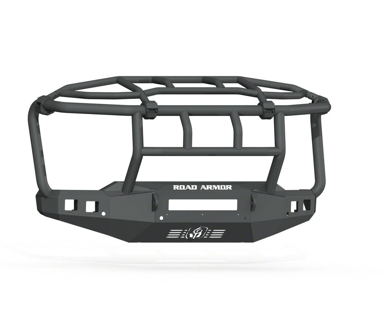 Road Armor Stealth Non-Winch Front Bumper with Intimidator Guard; Textured Black (20-23 Silverado 2500 HD)
