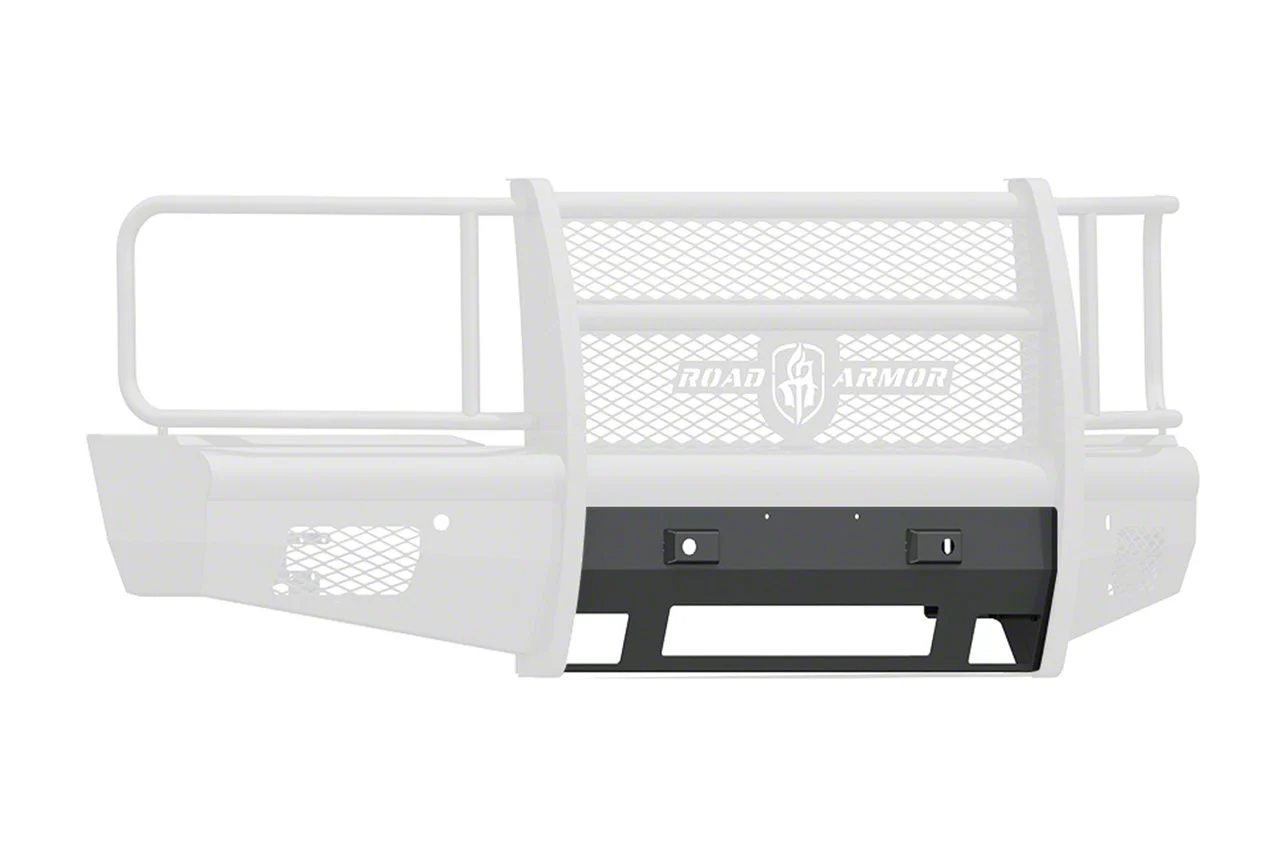 Road Armor Non-Winch Plate for Vaquero Front Bumper; Textured Black (15-19 Silverado 3500 HD)