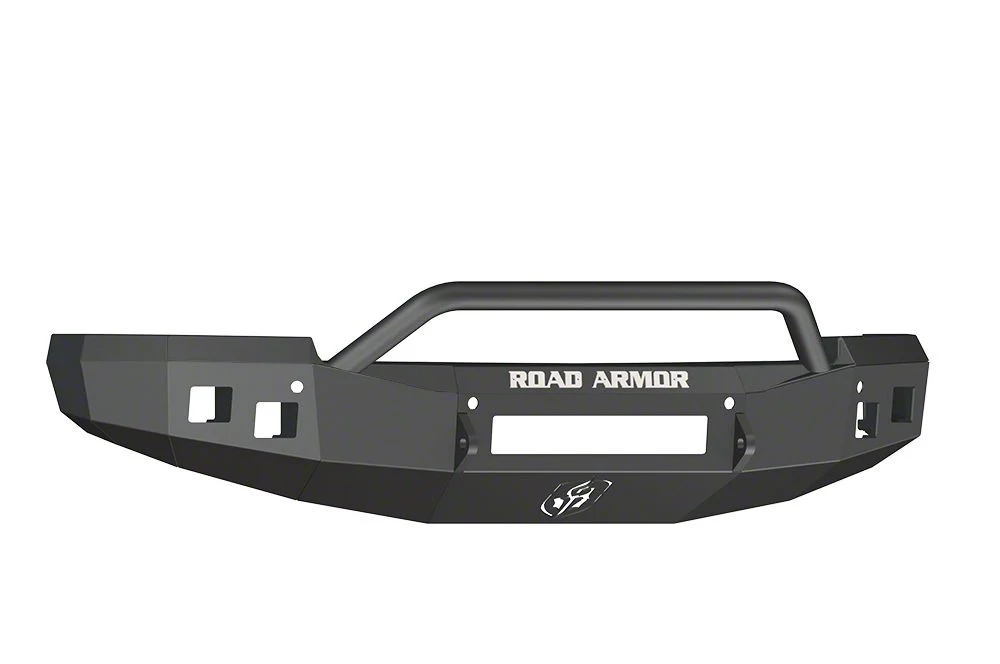 Road Armor Stealth Non-Winch Front Bumper with Pre-Runner Guard; Satin Black (14-15 Silverado 1500)