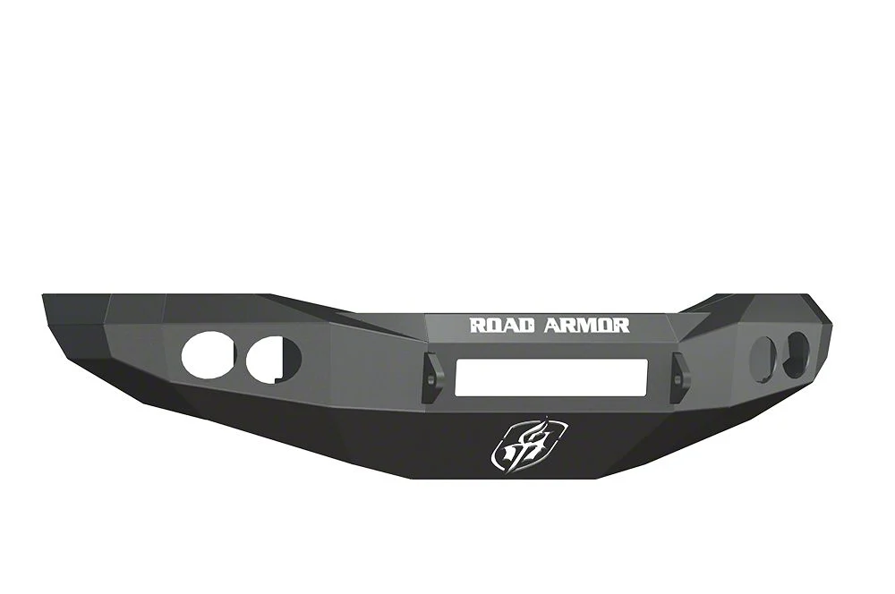 Road Armor Stealth Non-Winch Front Bumper with Round Light Mounts; Satin Black (06-08 RAM 1500)