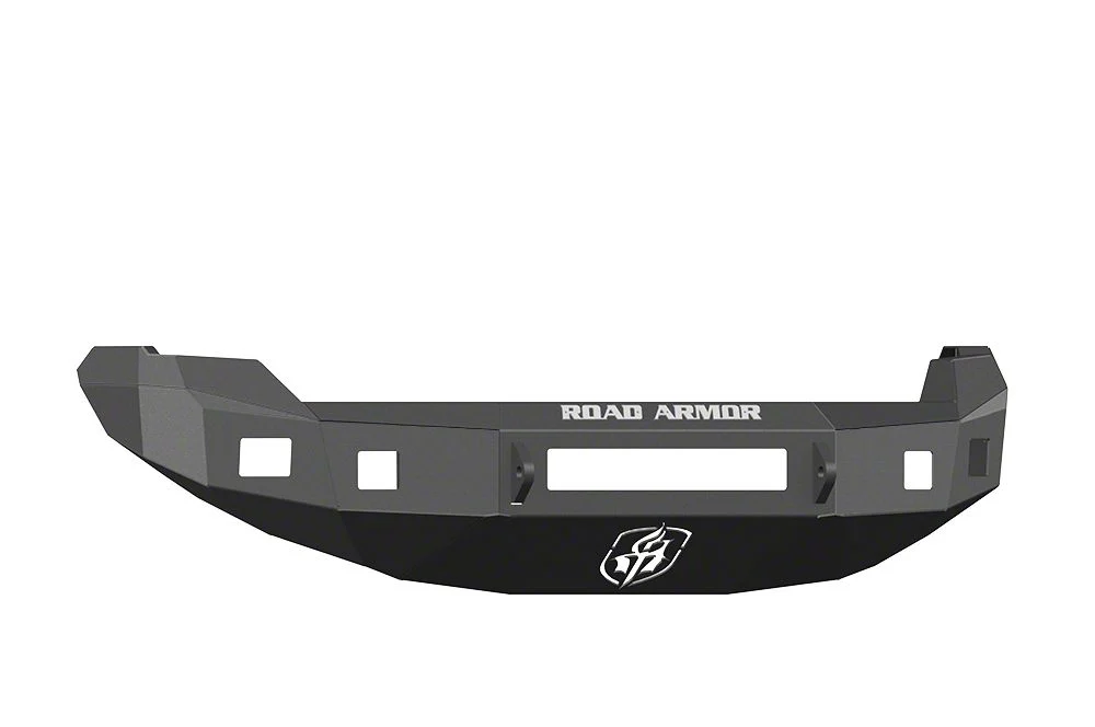Road Armor Stealth Non-Winch Front Bumper with Square Light Mounts; Satin Black (09-14 F-150, Excluding Raptor)