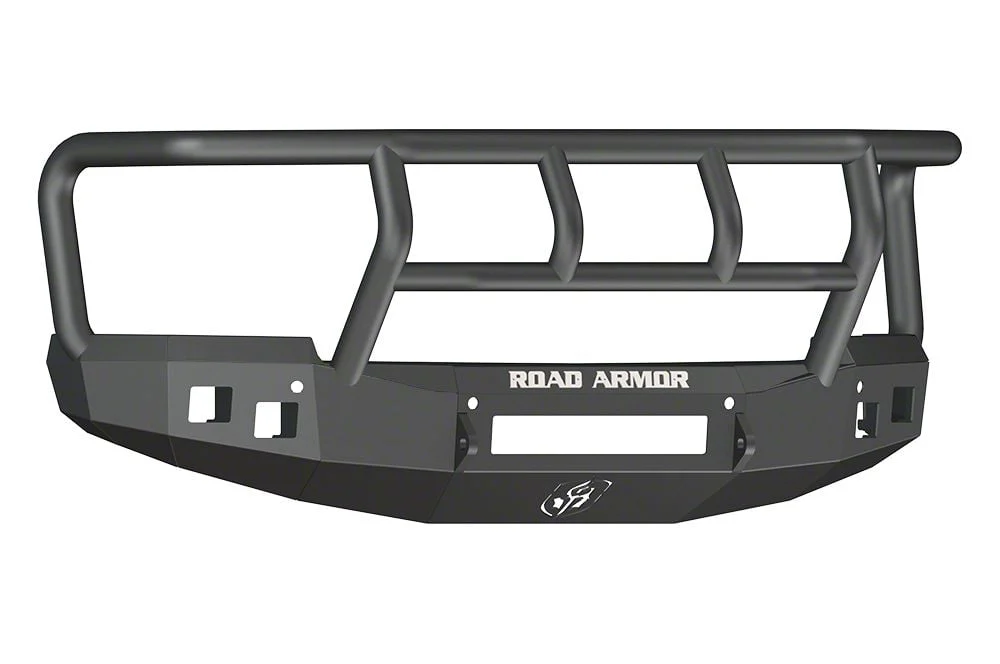 Road Armor Stealth Non-Winch Front Bumper with Titan II Guard; Satin Black (14-15 Silverado 1500)