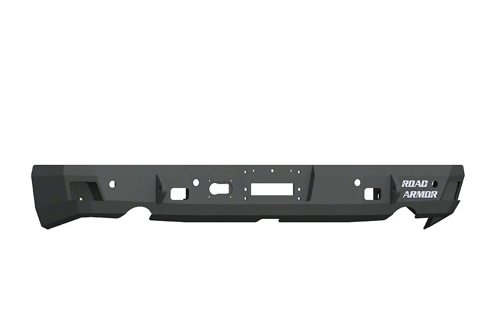 Road Armor Stealth Rear Bumper; Satin Black (09-18 RAM 1500 w/ Factory Dual Exhaust)