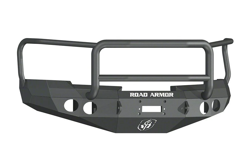Road Armor Stealth Winch Front Bumper with Lonestar Guard; Satin Black (07-13 Silverado 1500)