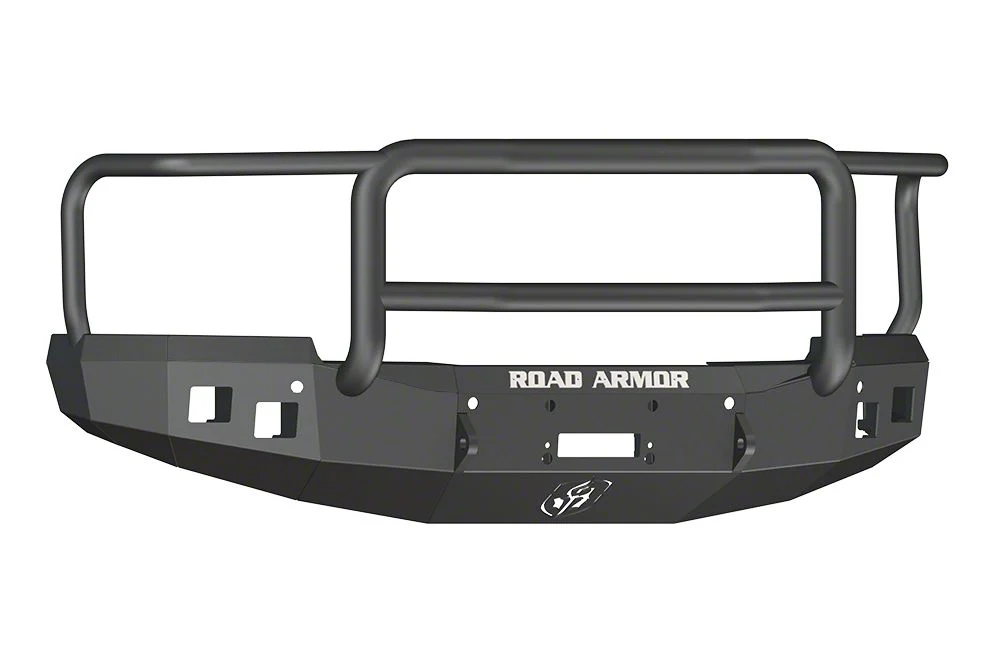Road Armor Stealth Winch Front Bumper with Lonestar Guard; Satin Black (14-15 Silverado 1500)