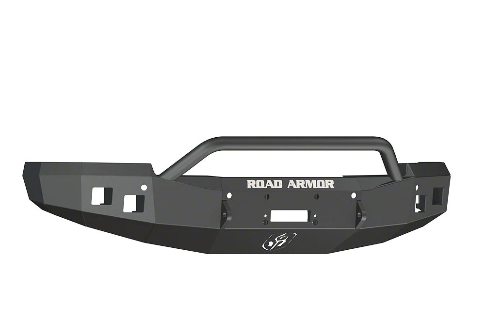Road Armor Stealth Winch Front Bumper with Pre-Runner Guard; Satin Black (14-15 Silverado 1500)