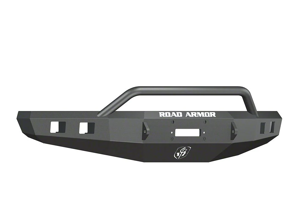 Road Armor Stealth Winch Front Bumper with Pre-Runner Guard; Satin Black (15-17 F-150, Excluding Raptor)