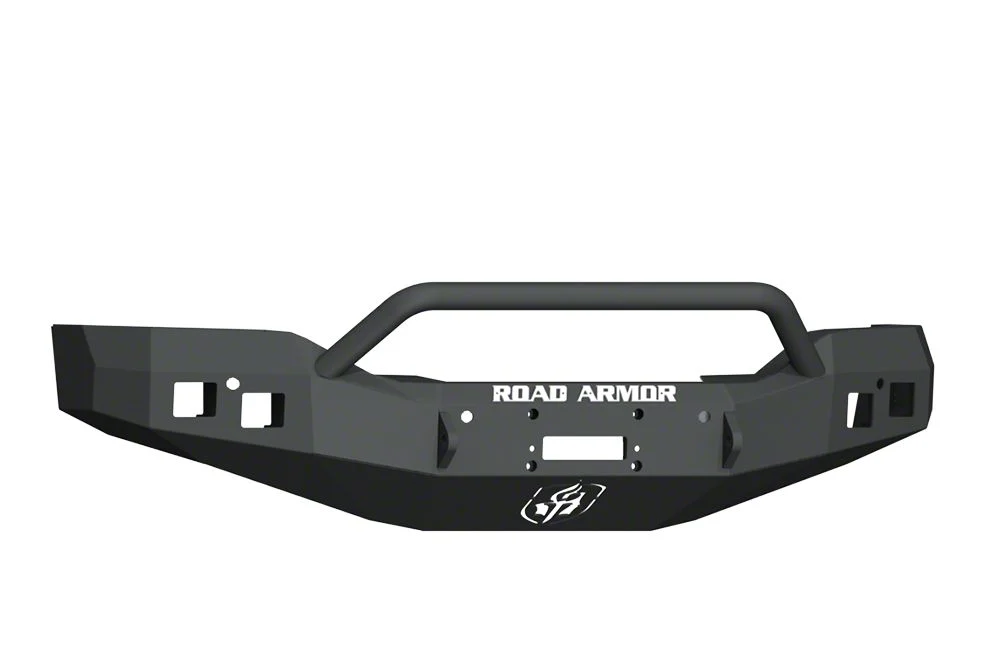 Road Armor Stealth Winch Front Bumper with Pre-Runner Guard; Satin Black (16-18 Sierra 1500)