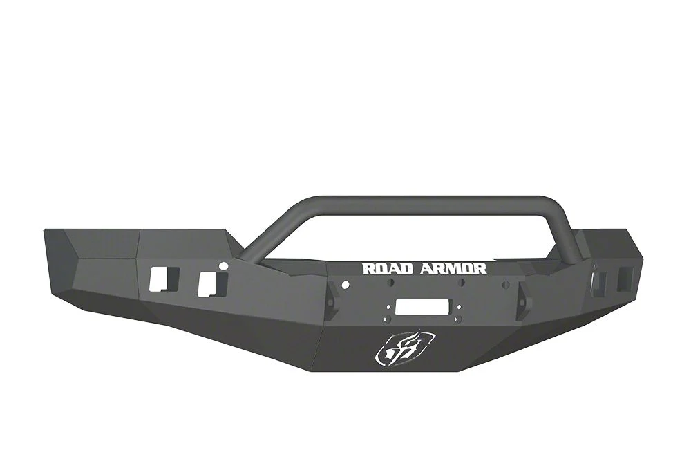 Road Armor Stealth Winch Front Bumper with Pre-Runner Guard; Satin Black (16-18 Silverado 1500)