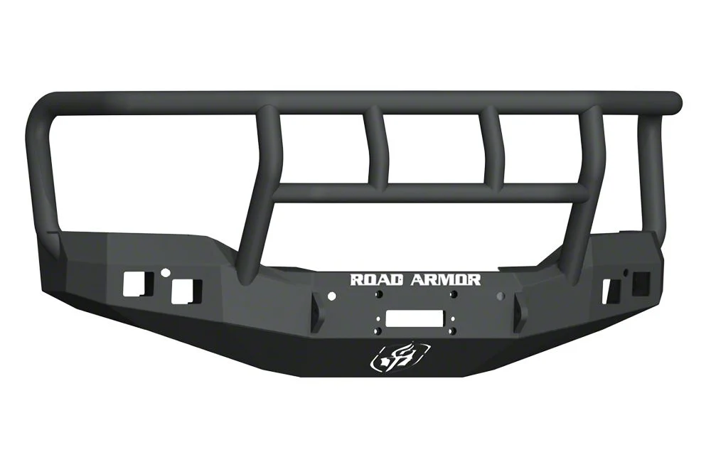 Road Armor Stealth Winch Front Bumper with Titan II Guard; Satin Black (16-18 Sierra 1500)
