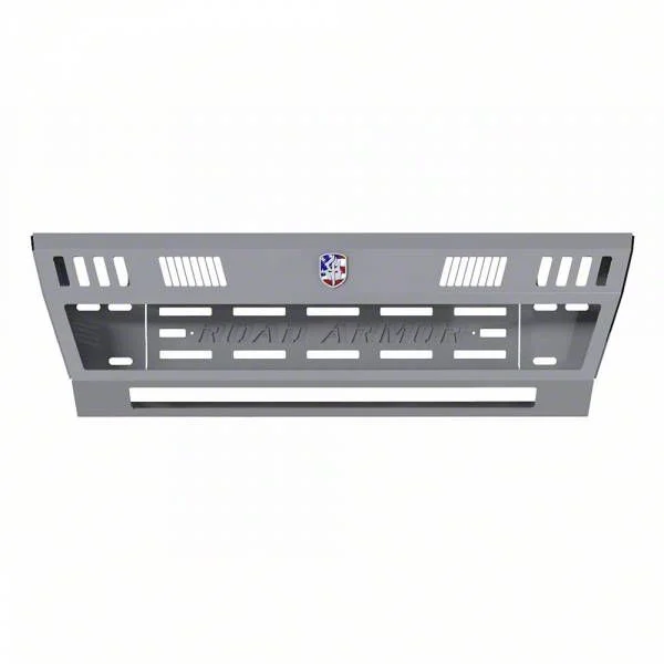Road Armor iDentity Hyve Mesh Front Bumper with Smooth Center Section, WIDE End Pods, X3 Cube Light Pods and Accent Lights; Raw Steel (17-22 F-250 Super Duty)