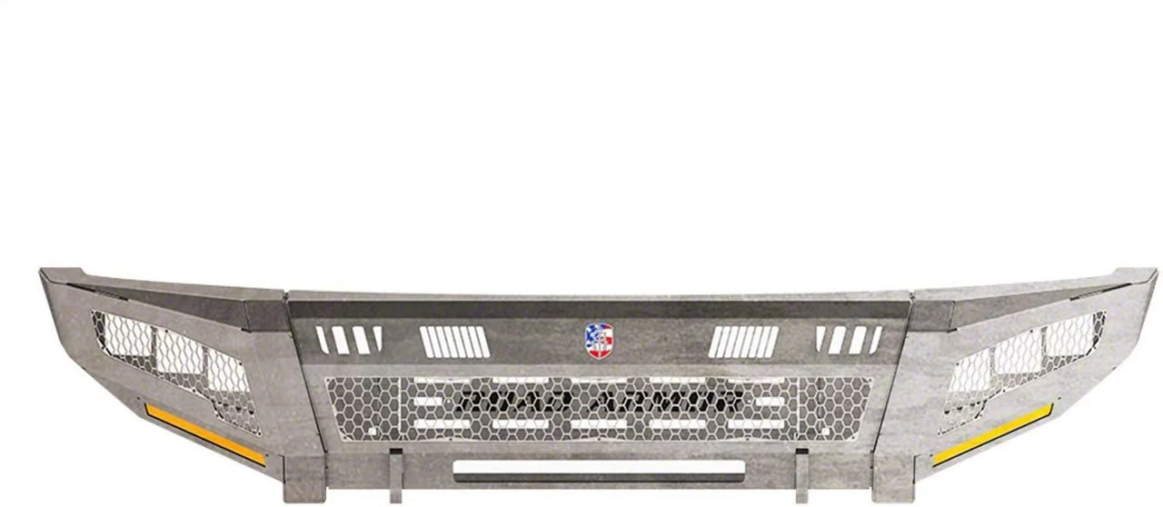 Road Armor iDentity Hyve Mesh Front Bumper with Shackle Center Section, WIDE End Pods, X3 Cube Light Pods and Accent Lights; Raw Steel (17-22 F-250 Super Duty)