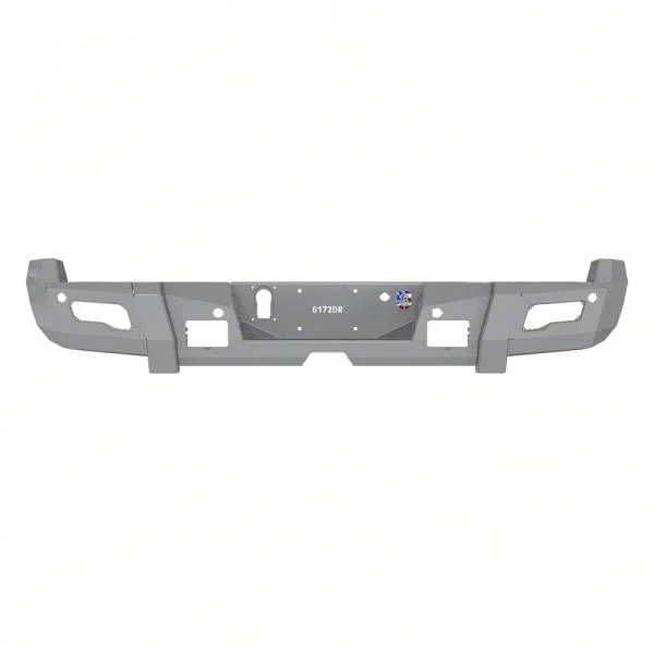Road Armor iDentity Hyve Mesh Rear Bumper with Non-Shackle End Pods and Accent Lights; Raw Steel (11-16 F-250 Super Duty)
