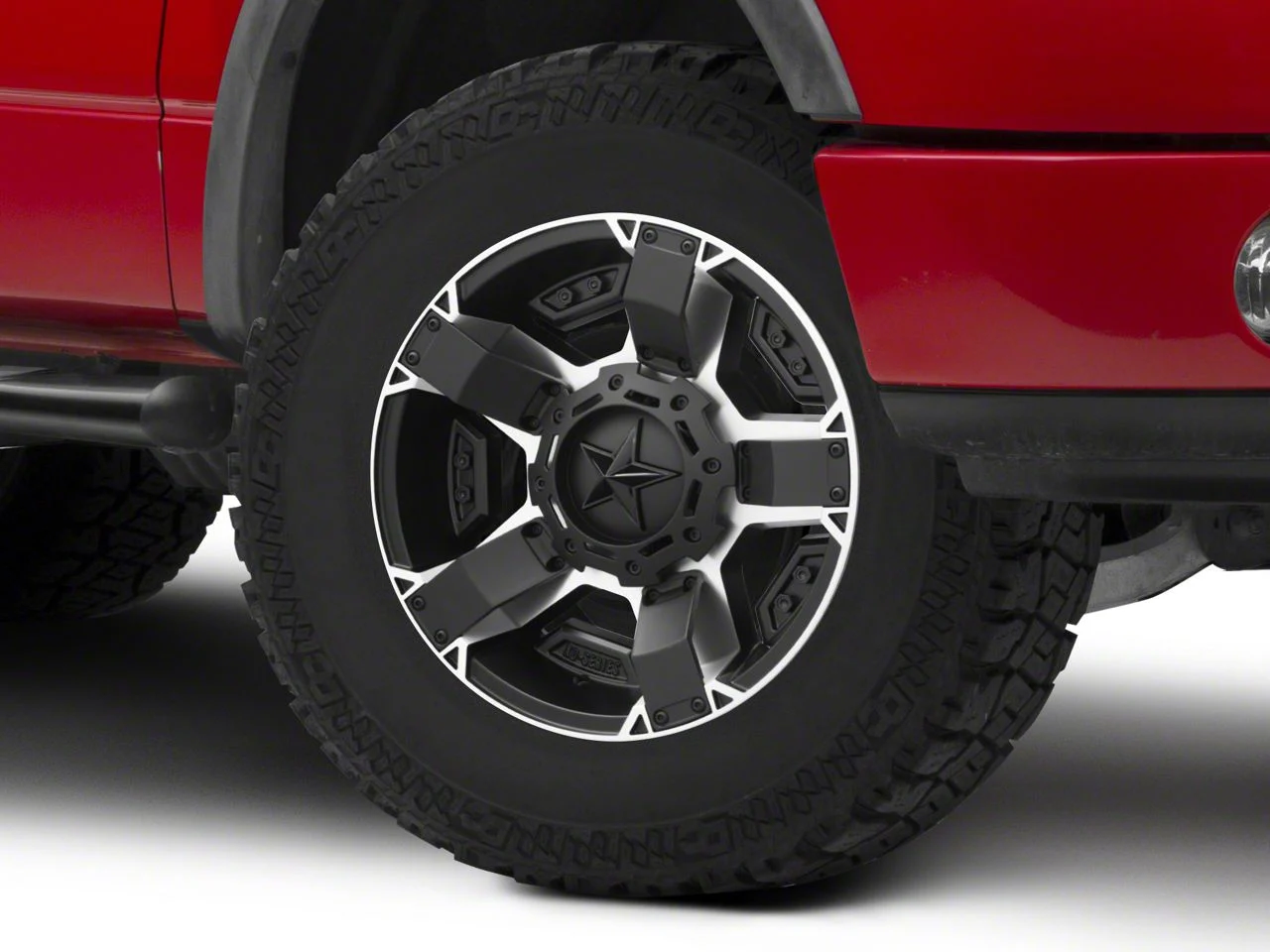XD Rockstar II Black Machined 6-Lug Wheel; 18x9; 0mm Offset (04-08 F-150)
