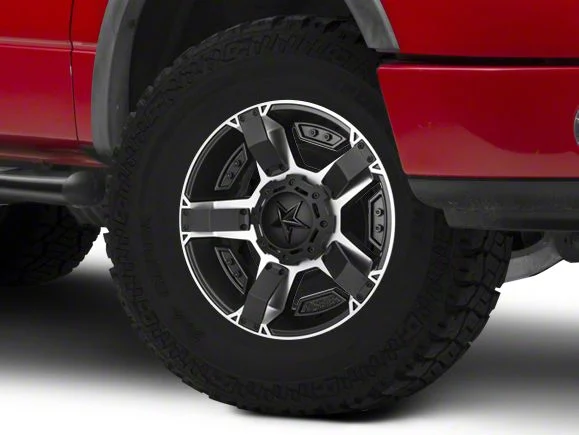 XD Rockstar II Black Machined 6-Lug Wheel; 20x9; 30mm Offset (04-08 F-150)