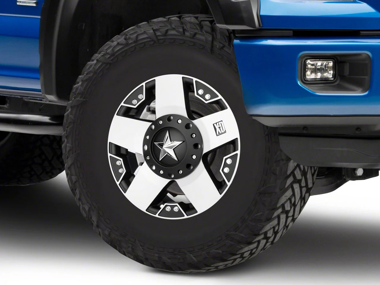 XD Rockstar Black Machined 6-Lug Wheel; 17x8; 35mm Offset (15-20 F-150)