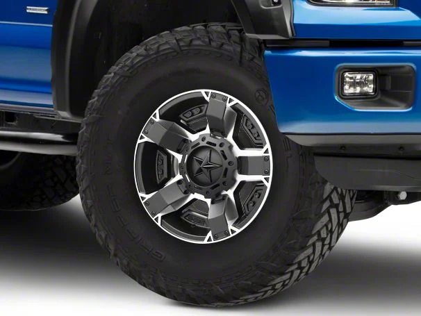 XD Rockstar II Black Machined 6-Lug Wheel; 18x9; 30mm Offset (15-20 F-150)