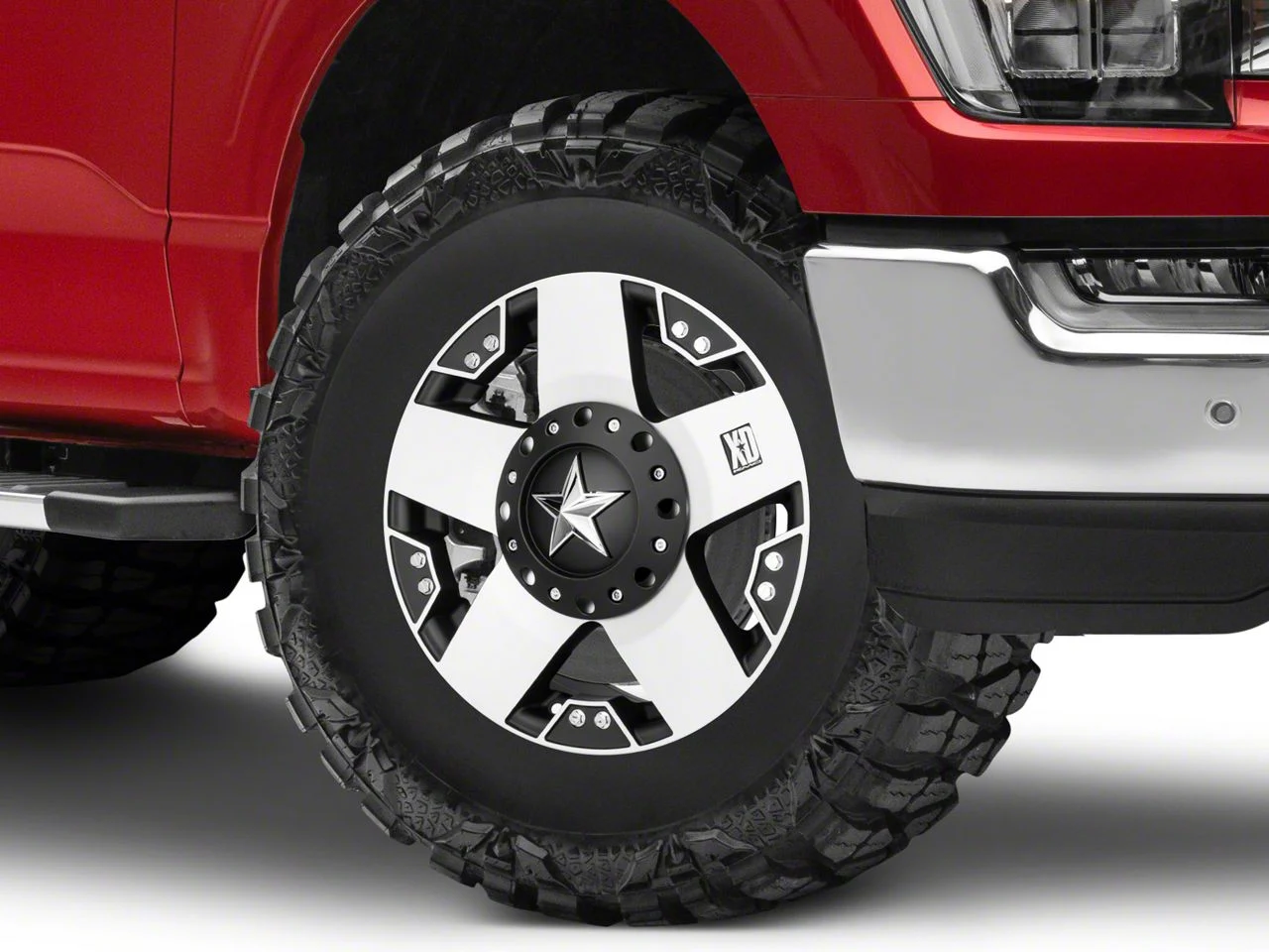 XD Rockstar Black Machined 6-Lug Wheel; 17x8; 35mm Offset (21-26 F-150)