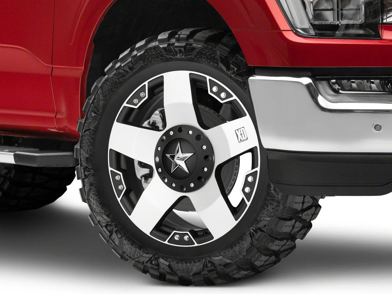 XD Rockstar Black Machined 6-Lug Wheel; 20x8.5; 35mm Offset (21-26 F-150)