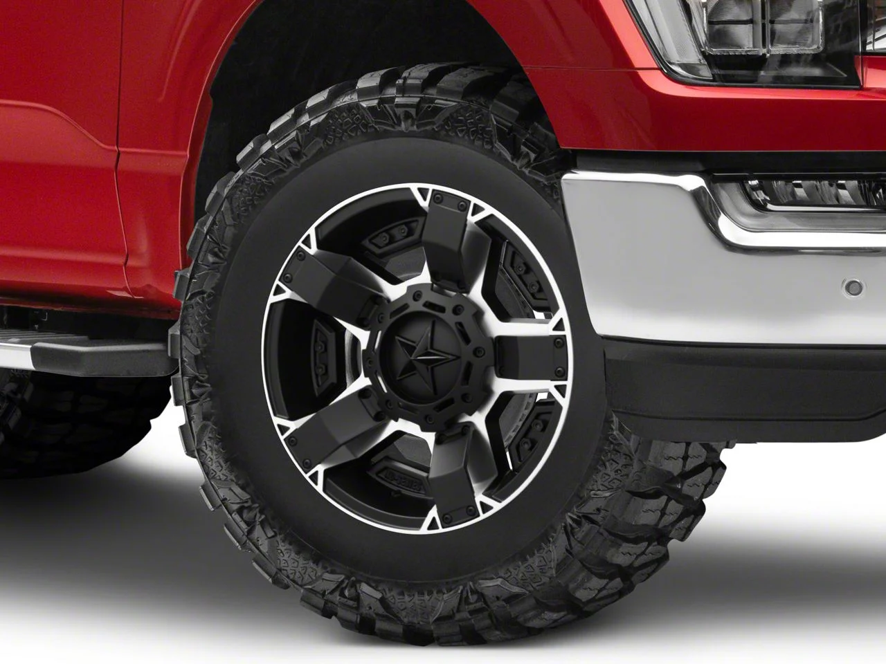 XD Rockstar II Black Machined 6-Lug Wheel; 18x9; 0mm Offset (21-26 F-150)