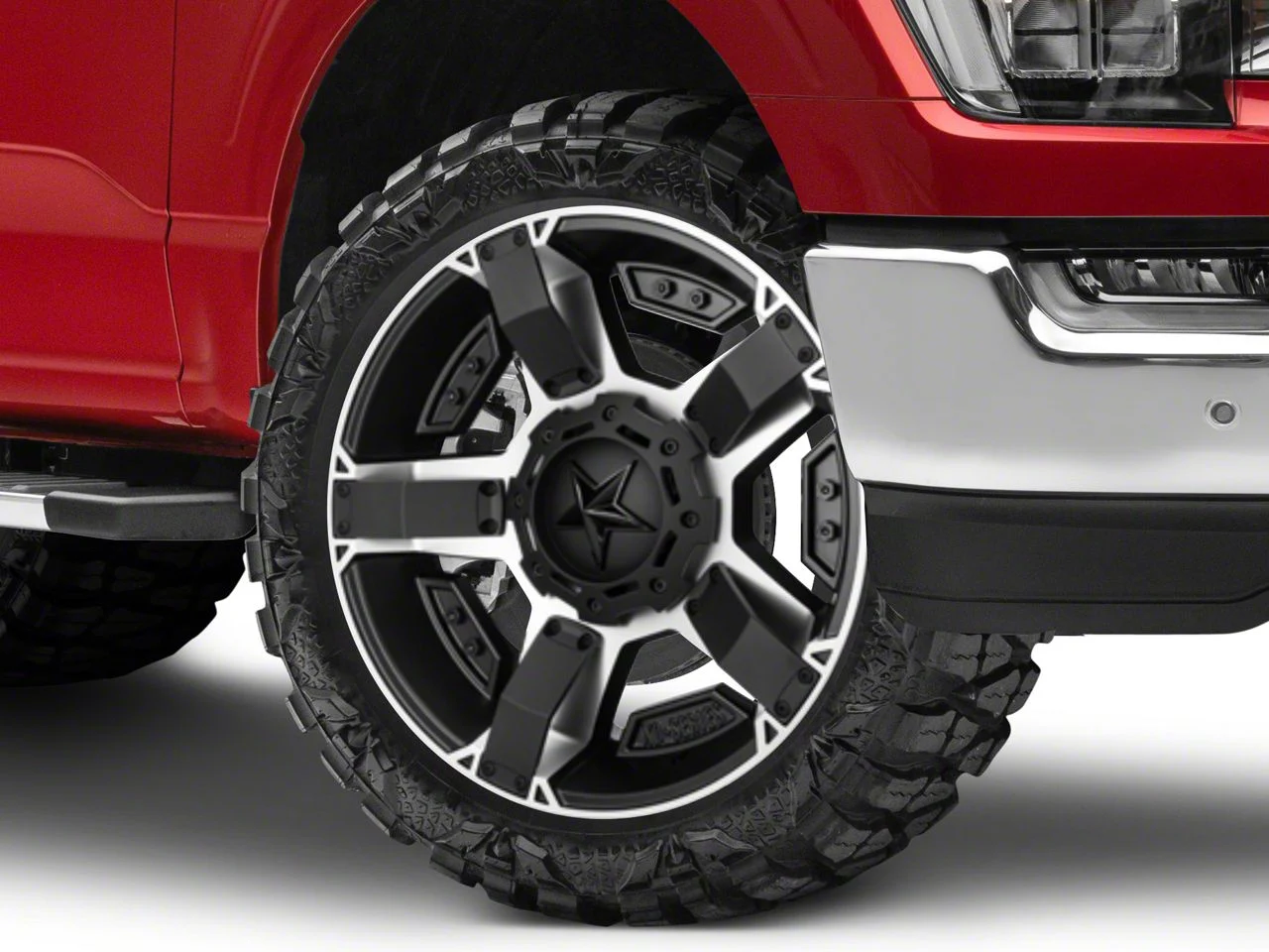 XD Rockstar II Black Machined 6-Lug Wheel; 22x9.5; 35mm Offset (21-26 F-150)