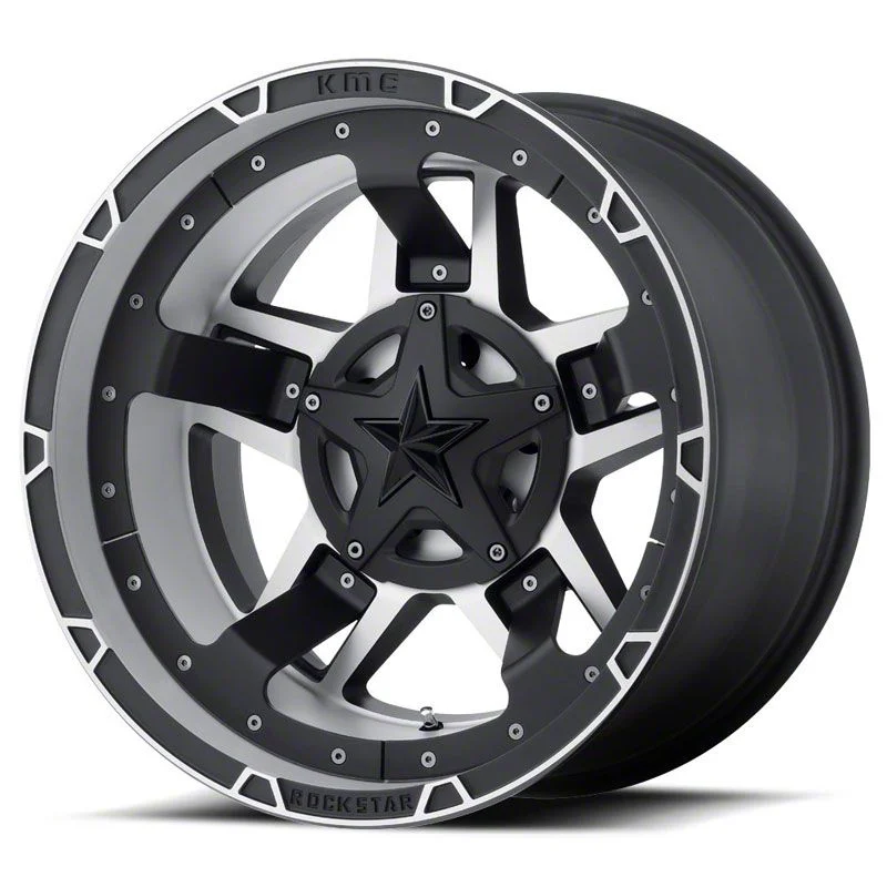 XD Rockstar III Matte Black Machined 6-Lug Wheel; 22x10; -18mm Offset (21-26 F-150)