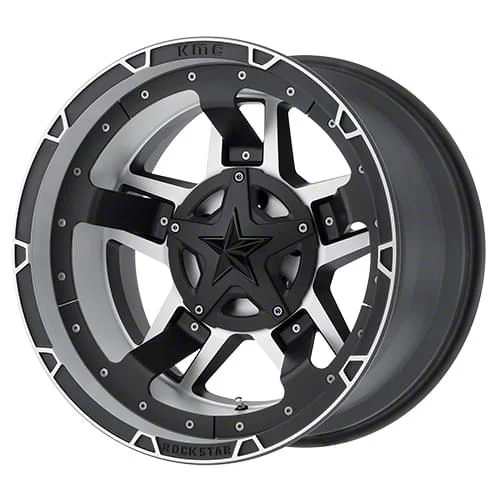 XD Rockstar III Matte Black Machined 6-Lug Wheel; 22x12; -44mm Offset (21-26 F-150)