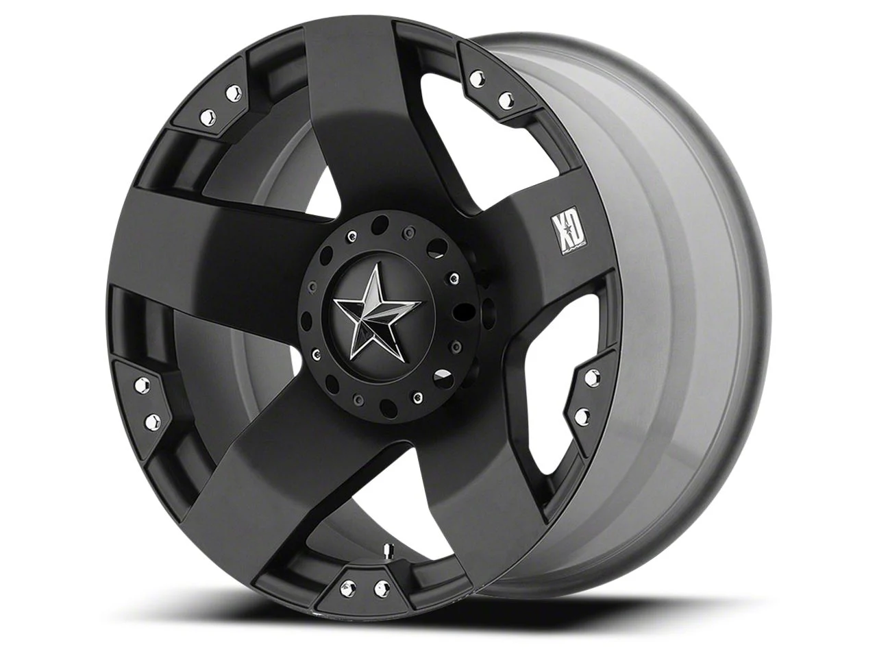 XD Rockstar Matte Black 6-Lug Wheel; 22x12; -44mm Offset (19-26 Silverado 1500)