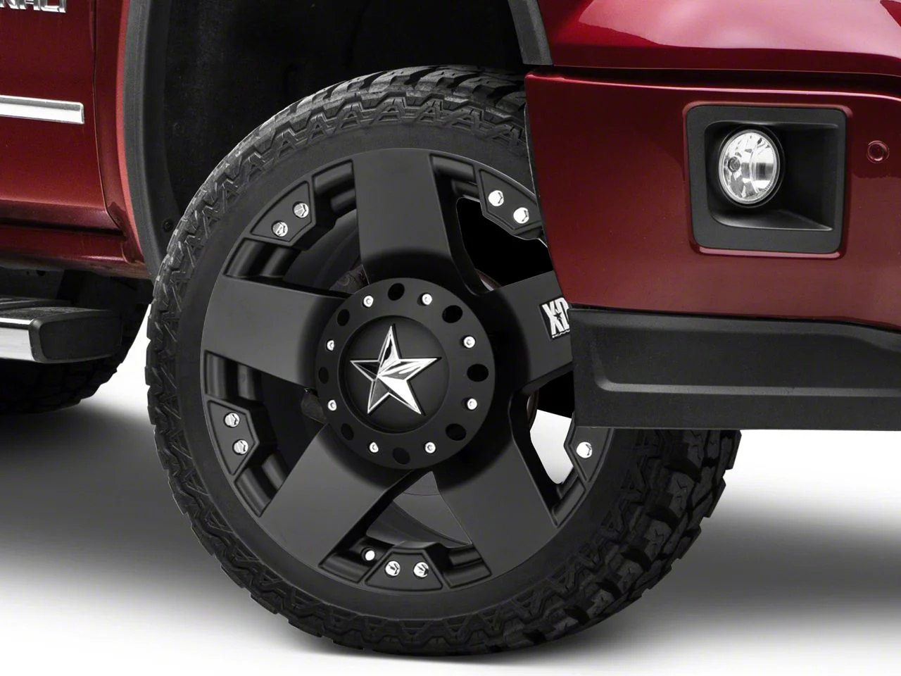 XD Rockstar Matte Black 6-Lug Wheel; 22x9.5; 12mm Offset (14-18 Sierra 1500)