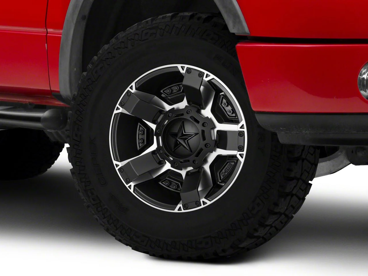 XD Rockstar II Black Machined 6-Lug Wheel; 17x9; -12mm Offset (04-08 F-150)