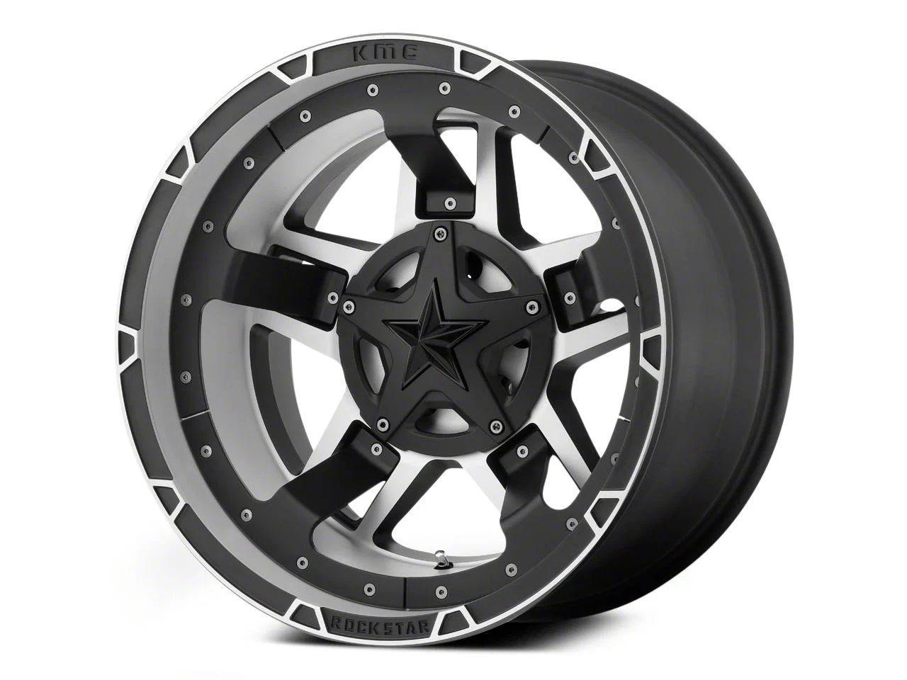 XD Rockstar III Matte Black Machined 6-Lug Wheel; 22x12; -44mm Offset (04-08 F-150)