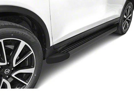Romik RB2-T Running Boards; Black (07-13 Sierra 1500 Crew Cab)