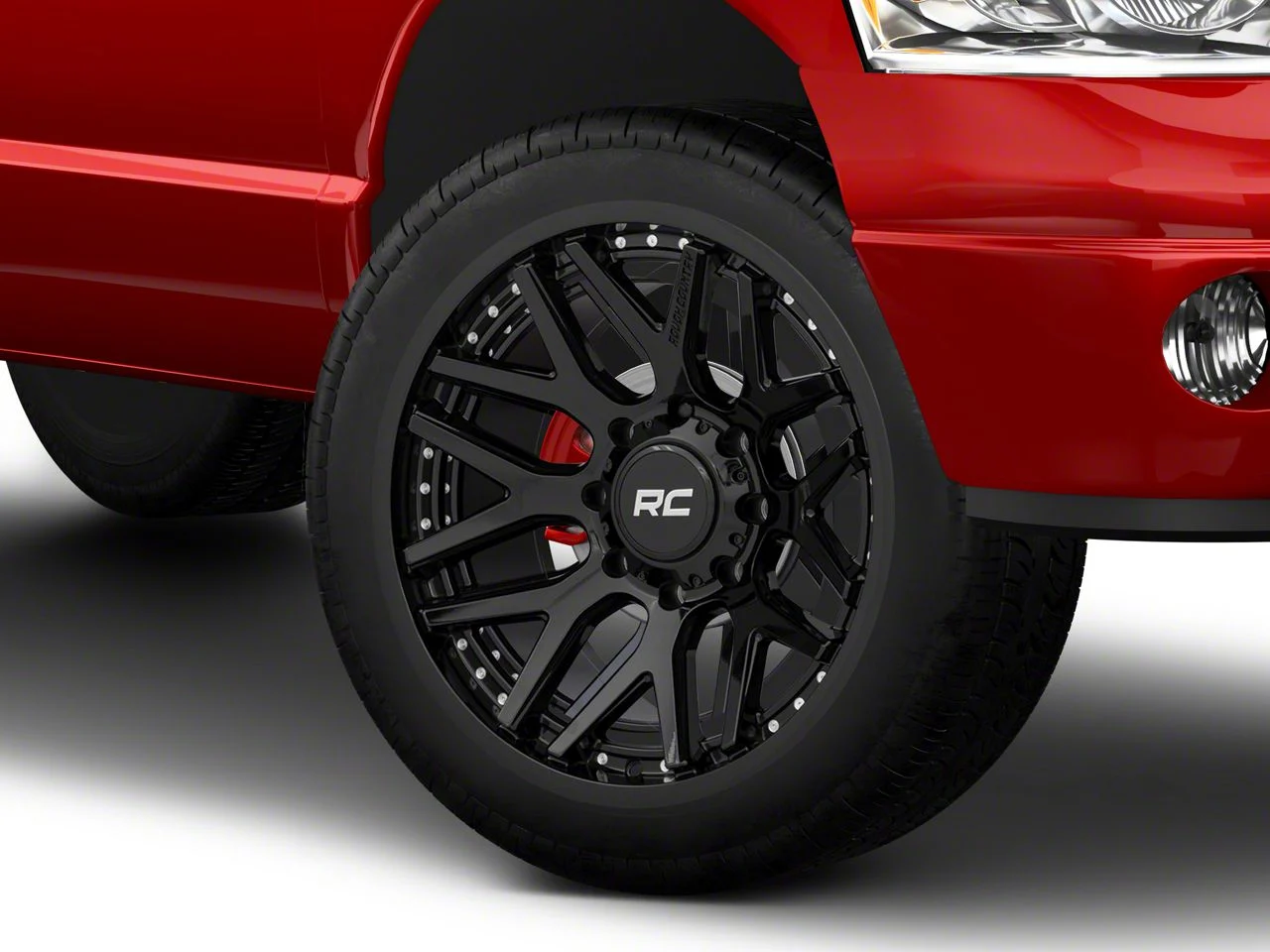 Rough Country 95 Series Gloss Black 8-Lug Wheel; 22x10; -19mm Offset (03-09 RAM 2500)