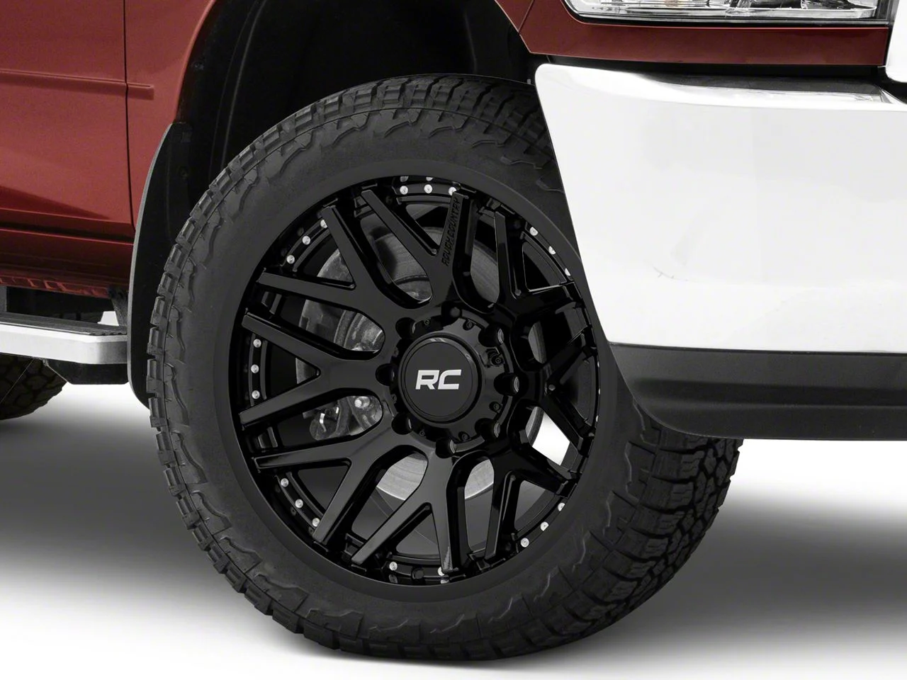Rough Country 95 Series Gloss Black 8-Lug Wheel; 22x10; -19mm Offset (10-18 RAM 2500)