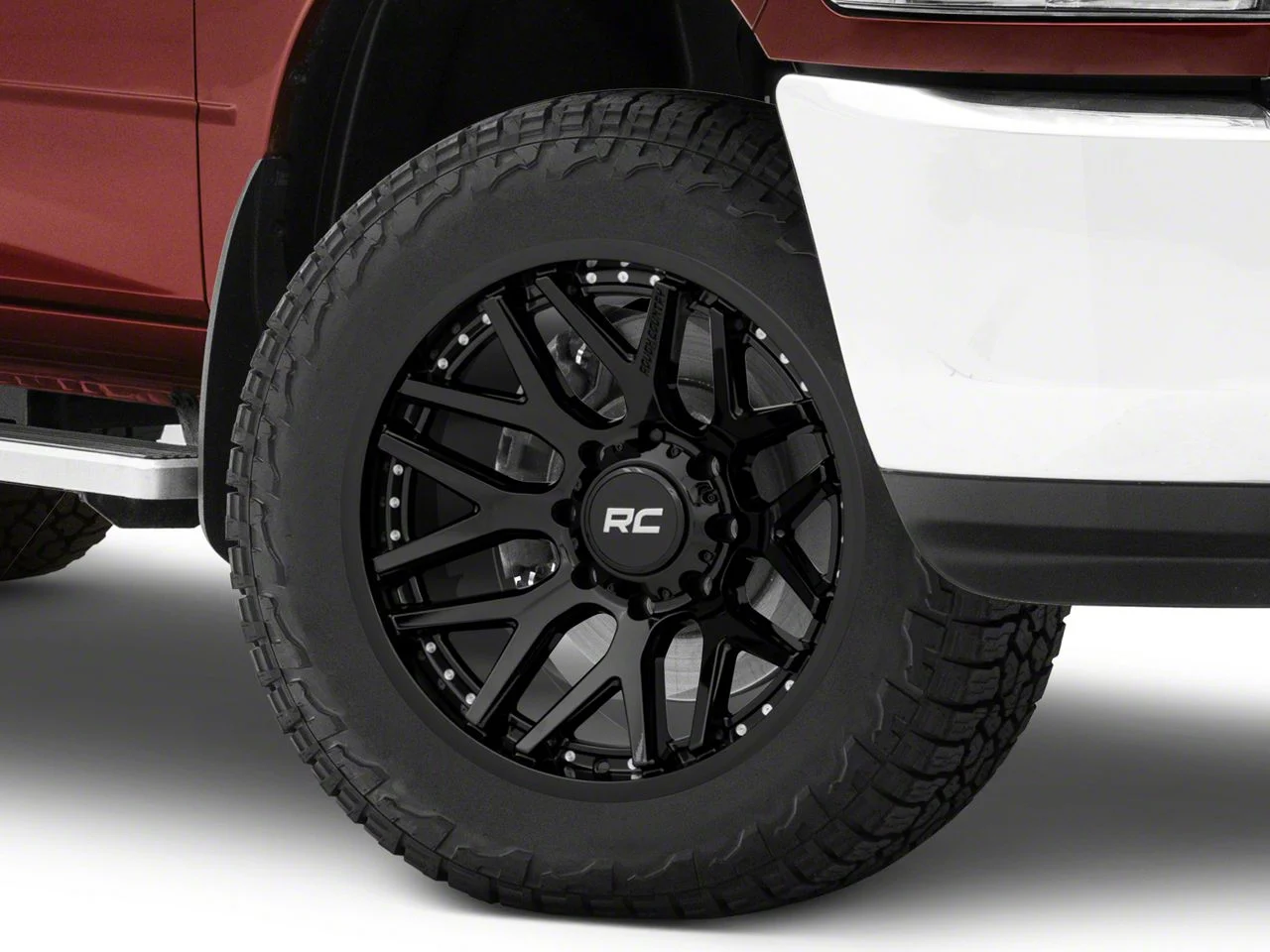 Rough Country 95 Series Gloss Black 8-Lug Wheel; 20x10; -19mm Offset (10-18 RAM 3500 SRW)