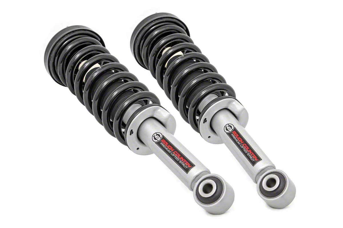 Rough Country Suspension N3 Loaded Leveling Front Struts for 2-Inch Lift (09-13 4WD F-150, Excluding Raptor)