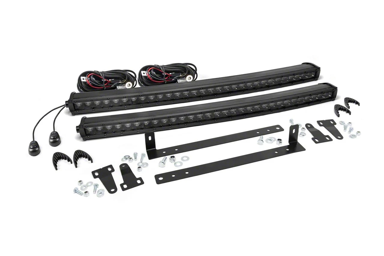 Rough Country Offroad Dual 30-Inch Black Series LED Grille Kit (13-14 F-150, Excluding Raptor)