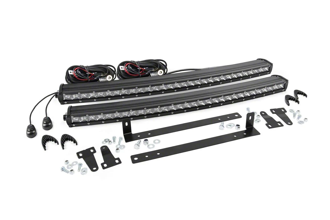 Rough Country Offroad Single 30-Inch Chrome Series LED Grille Kit (13-14 F-150, Excluding Raptor)