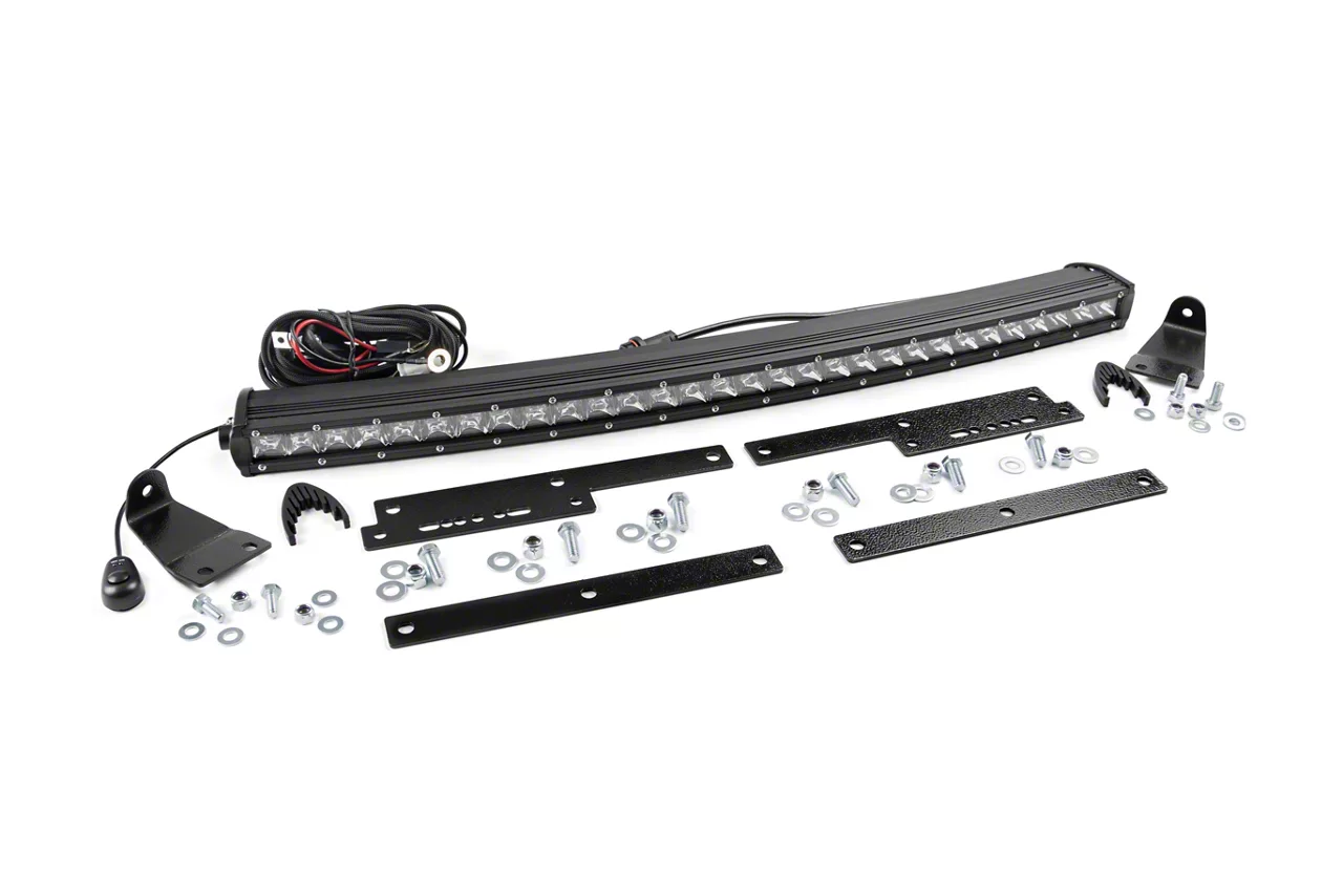 Rough Country Offroad 30-Inch Chrome Series LED Hidden Grille Kit (14-18 Sierra 1500)