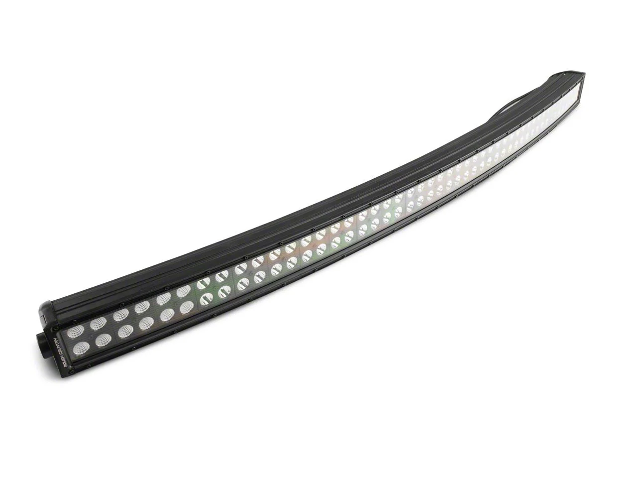 Rough Country Offroad 50-Inch Black Series Curved Dual Row LED Light Bar; Flood/Spot Combo Beam (Universal; Some Adaptation May Be Required)