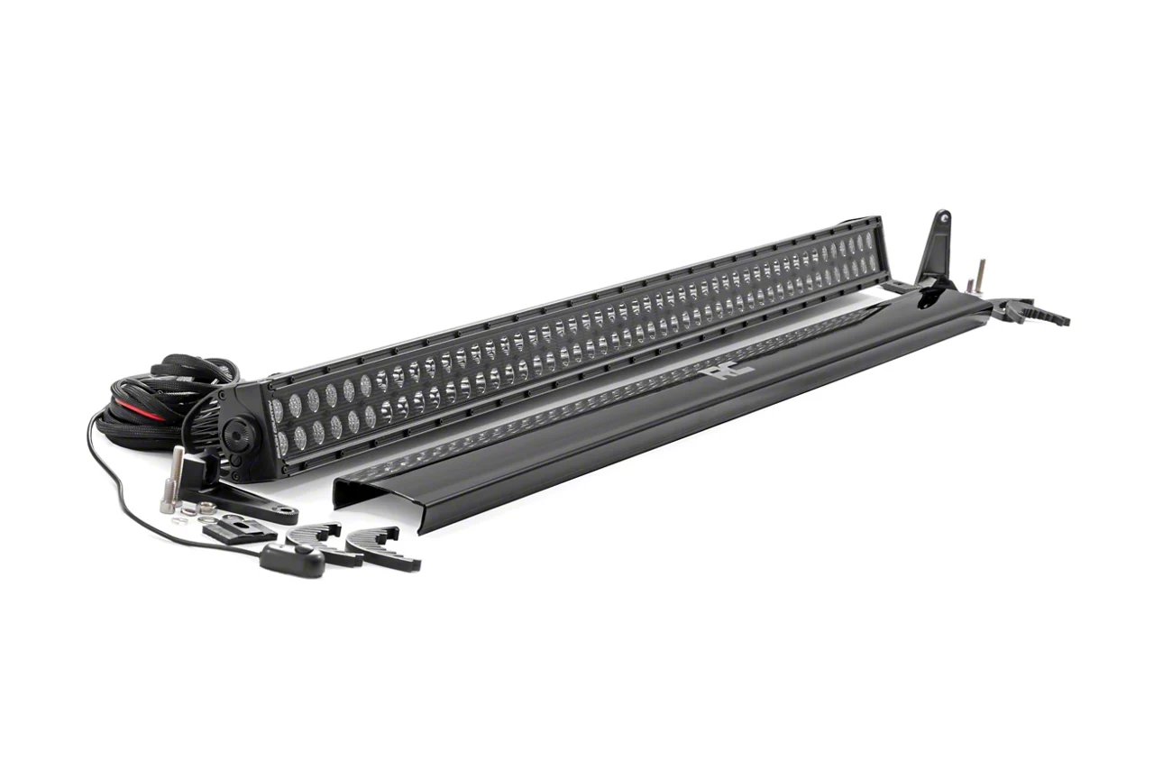 Rough Country Offroad 50-Inch Black Series Dual Row LED Light Bar; Flood/Spot Combo Beam (Universal; Some Adaptation May Be Required)