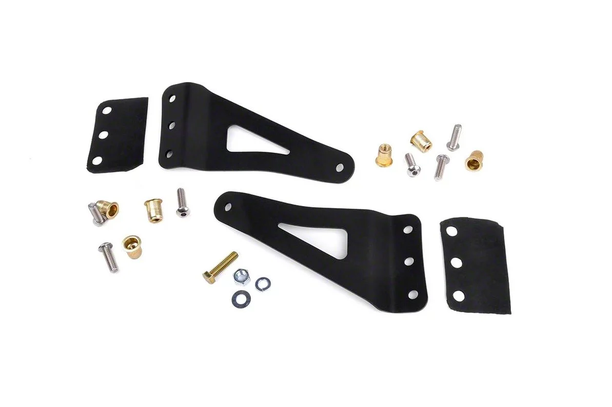 Rough Country Offroad 50-Inch Curved LED Light Bar Upper Windshield Mounting Brackets (07-13 Silverado 1500)