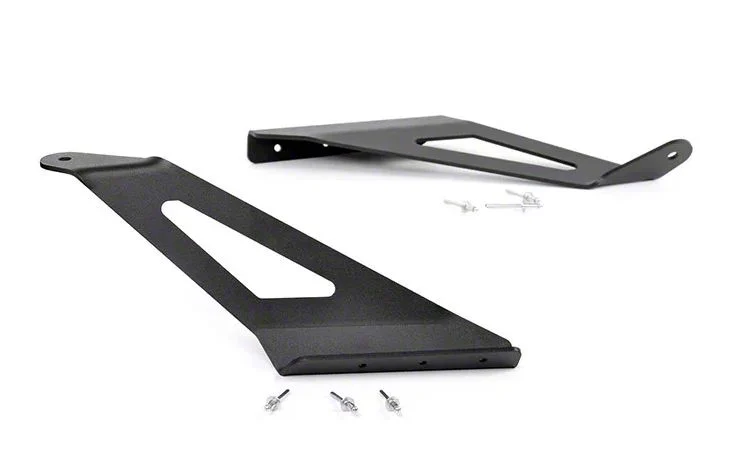 Rough Country Offroad 50-Inch Curved LED Light Bar Upper Windshield Mounting Brackets (14-18 Sierra 1500)